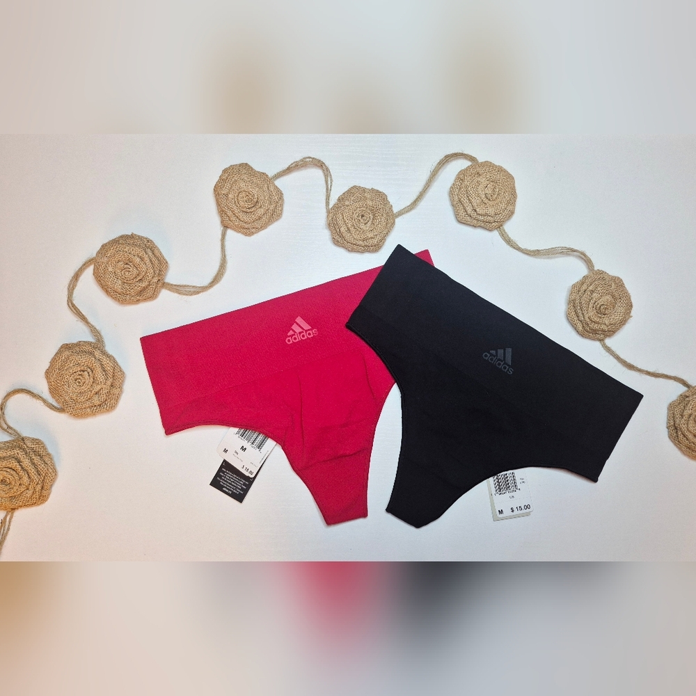 Adidas‎ Womens Red And Black Thongs